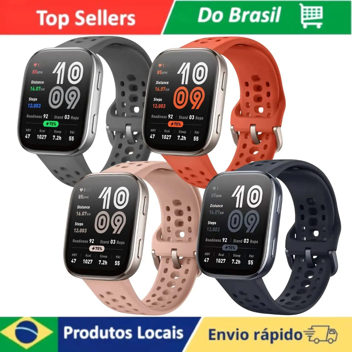 Amazfit Bip 6 1.97 Inch AMOLED Screen Smartwatch With GPS 5 Systems Bluetooth 5.2 Battery 26 Days Water Resistance 5ATM