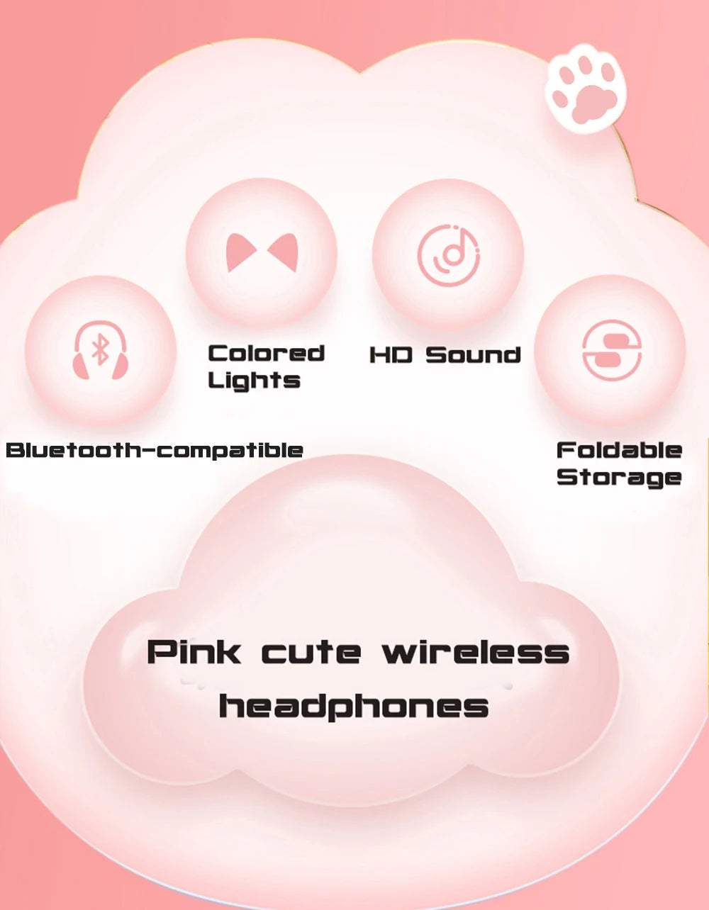 Cat Ears Wireless Headphone