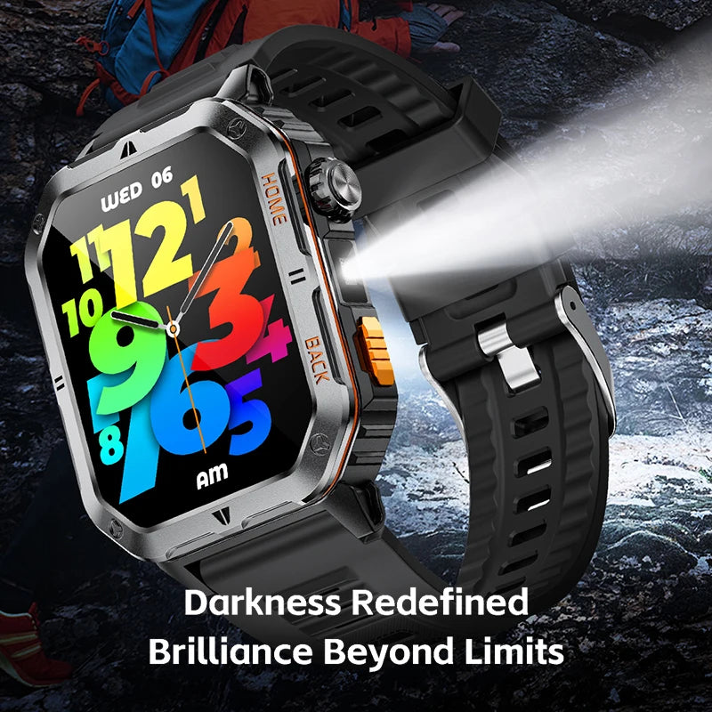 BOALZETD New 1000mAh Battery Voice Assistant SmartWatch For Xiaomi Men GPS Sports swim 3ATM BT Call Health monitor Smartwatch
